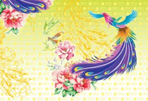 鳳凰圖-1 晶彩彩圖掛畫1/68X105